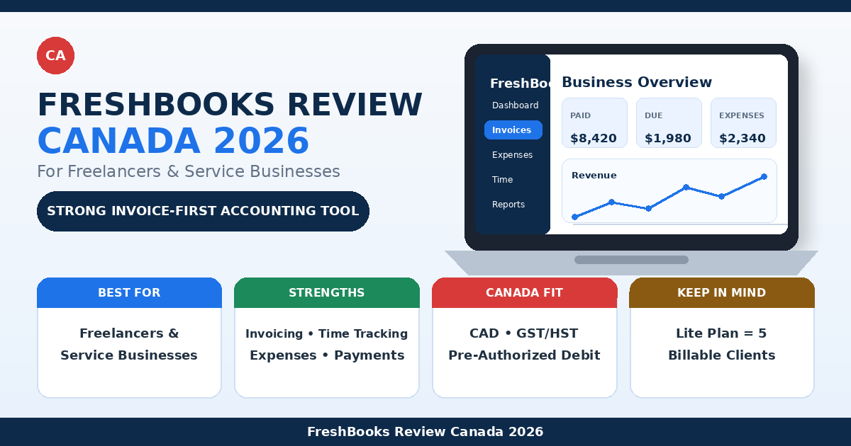 FreshBooks review Canada 2026 for freelancers